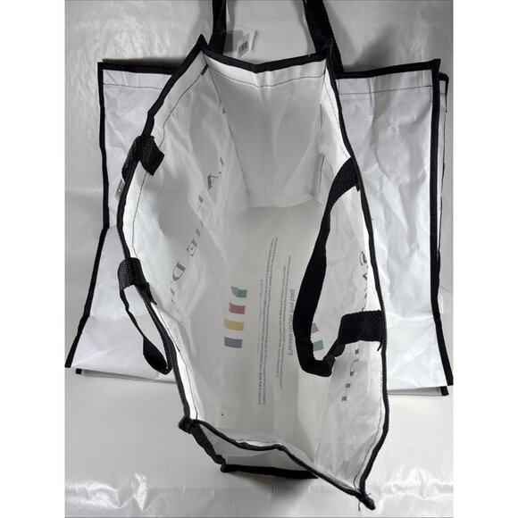 Hudson's Bay Multistripe Logo Reusable Shopping Bags Set of 2 Large and Small - Picture 4 of 6